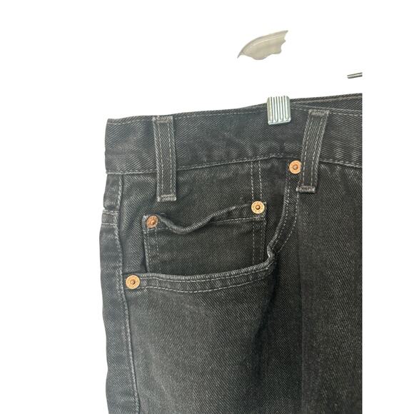 Levi's Jeans Men's Black 550 Relaxed Fit Straight Leg Cotton Rugged Size 42 x 30 - Picture 5 of 13